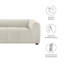 Causeuse en tissu Liana-101323742