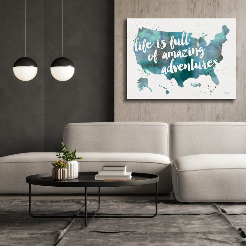 Toile épique Graffiti «Aventures 1» par Pela Studio, 54 po x 40 po