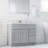 Brookings 37 Inch Solid Wood Bathroom Vanity with Solid White Top, Assembled, Sherwin Williams – Design House, 216069-101466695