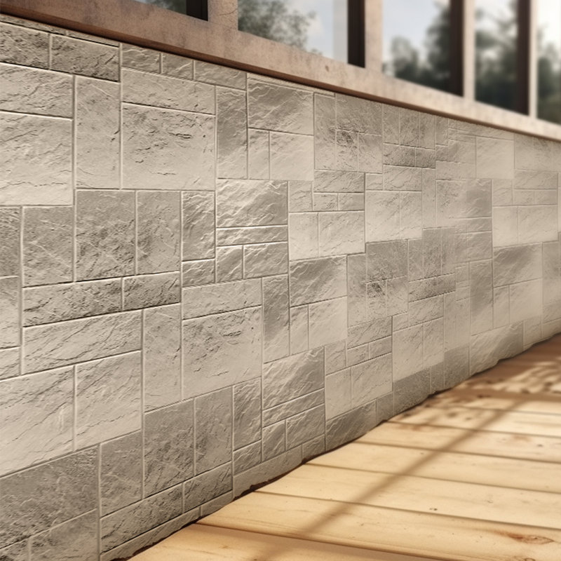 Tapis de tampons à béton 24 po 7 pièces