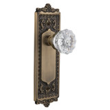 Egg & Dart Plate with Crystal Door Knob
