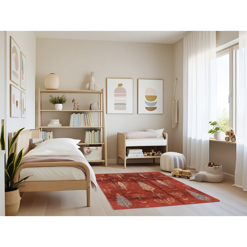 Abstract Indoor Rug, Rectangle 4' x 6'