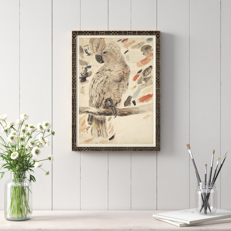Birch Lane™ A Simple Bird Framed On Paper Giclee Print | Wayfair
