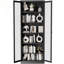 Garde-manger 72 po en métal noir avec 5 tablettes réglables-134489795-134489796