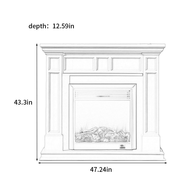 Armoire simple en bois massif de style américain