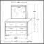 Commode 6 tiroirs Sherwood