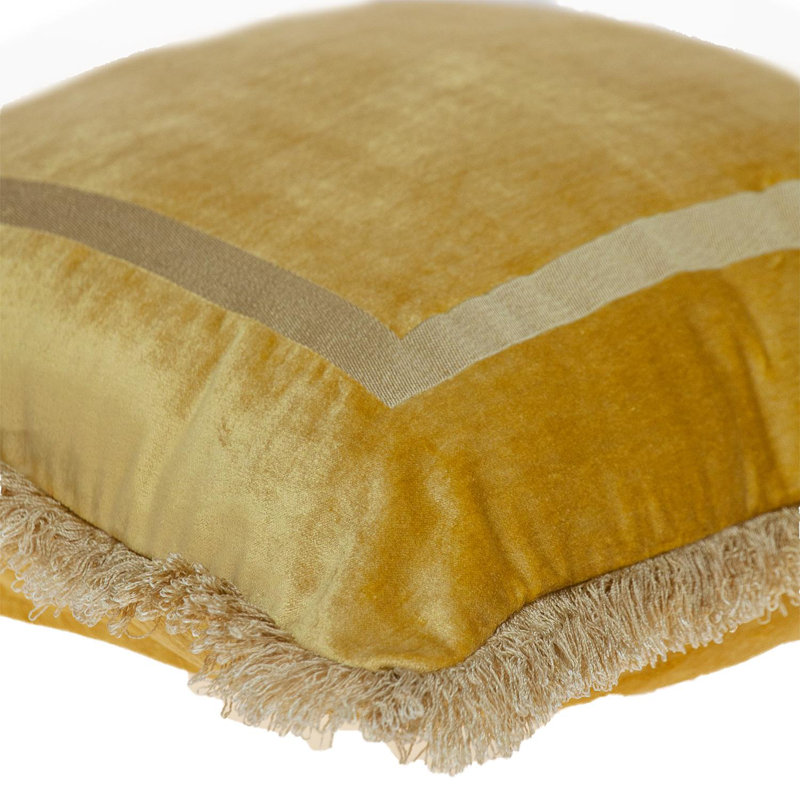 Coussin Boho, Jaune