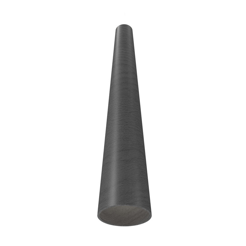 Luminaire suspendu conique à 1 lumière Cônico, 27.56" H x 4.33" W x 4.33" D, Organic Grey, Gris organique