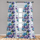 Microfiber Semi Sheer Curtain Pair