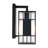 Riker 1-Light Black Outdoor Wall Sconce Light for Porches-1948088993