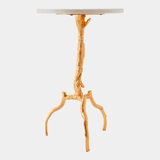 3 Legged Twig Marble End Table