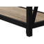 Console taupe étroite pour la maison - structure en métal noir, base de table polyvalente polyvalente, attrayante-1024653329