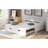 Extending Daybed With Trundle, Wooden Daybed With Trundle, White(OLD SKU: WF194887AAK)-1743368042