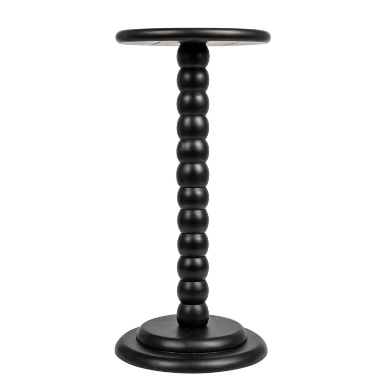 Burckhardt Solid Wood End Table, Black