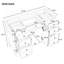 Meuble-lavabo autoportant de 122 cm (48 po) seulement, 6 tiroirs et 2 portes à fermeture amortie, blanc