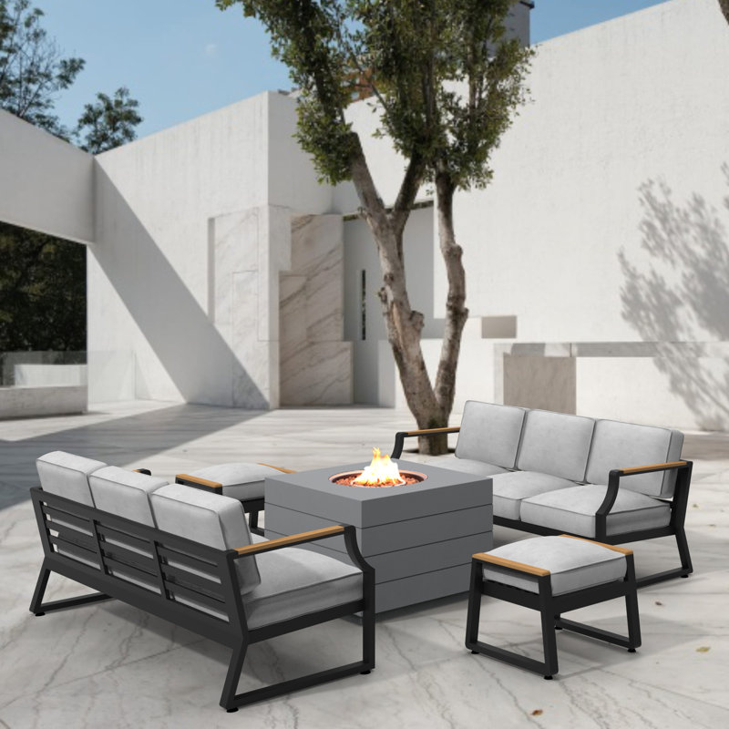8 - Person Patio Conversation Set with Cushions