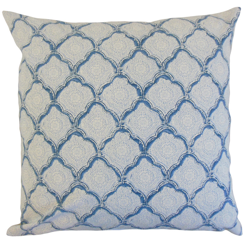 Padma coussin coton géométrique, Minéral, 18 po x 18 po