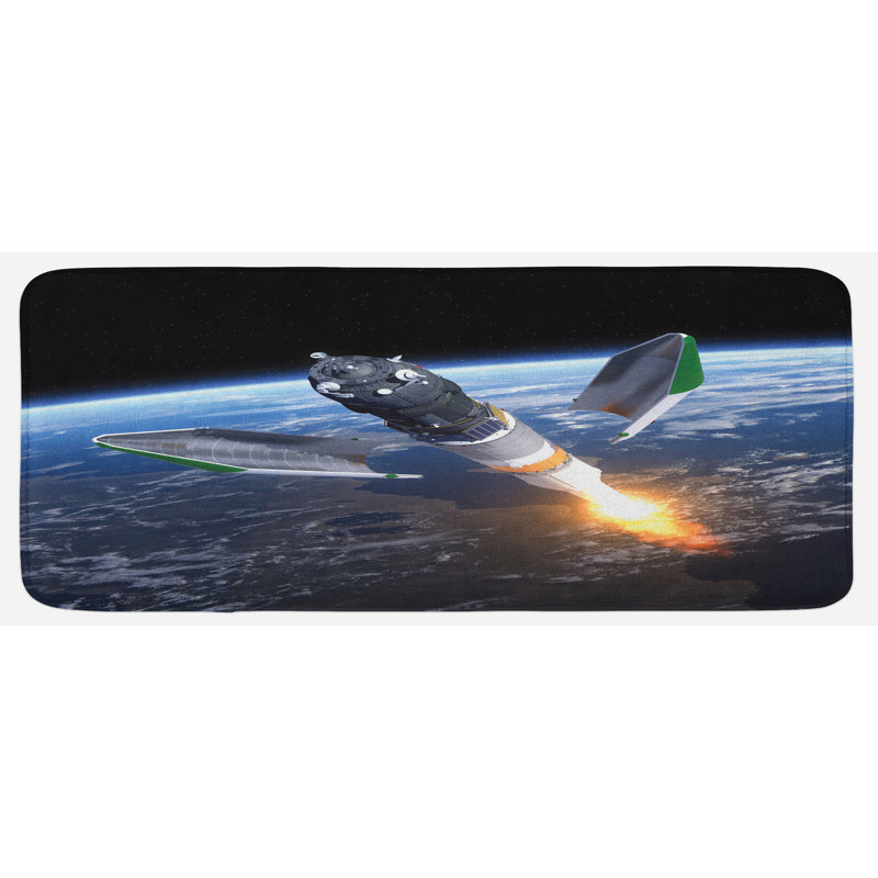 Modern & Contemporary Polyester Kitchen Mat