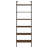 Itxel 31-Inch 6-Shelf Wall Bookshelf Walnut