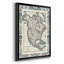 Border Map of North America, reproduction encadrée de qualité supérieure - prête à être accrochée-88100434-88100432