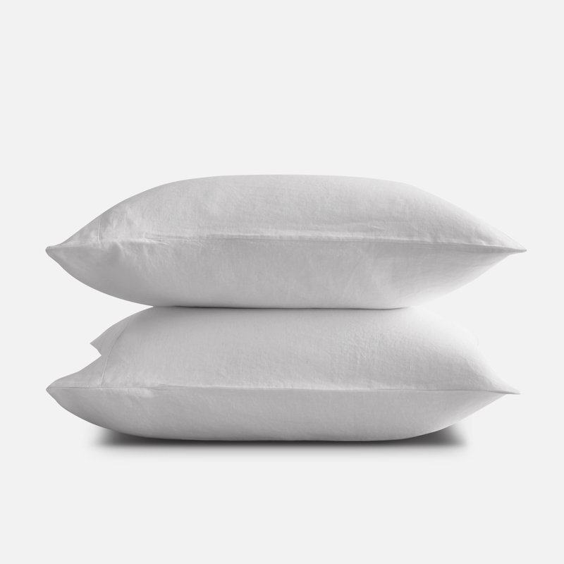 Ensemble de taie d'oreiller French Linen, 20 po x 29 po, Neige