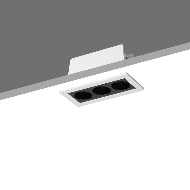 UltraBeam 6 Watt Black Recessed Downlighter Fitting