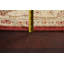 Tapis oriental en laine vert / rouge / beige Chobi Peshawar noué à la main 6 pi 5 po x 9 pi 9 po