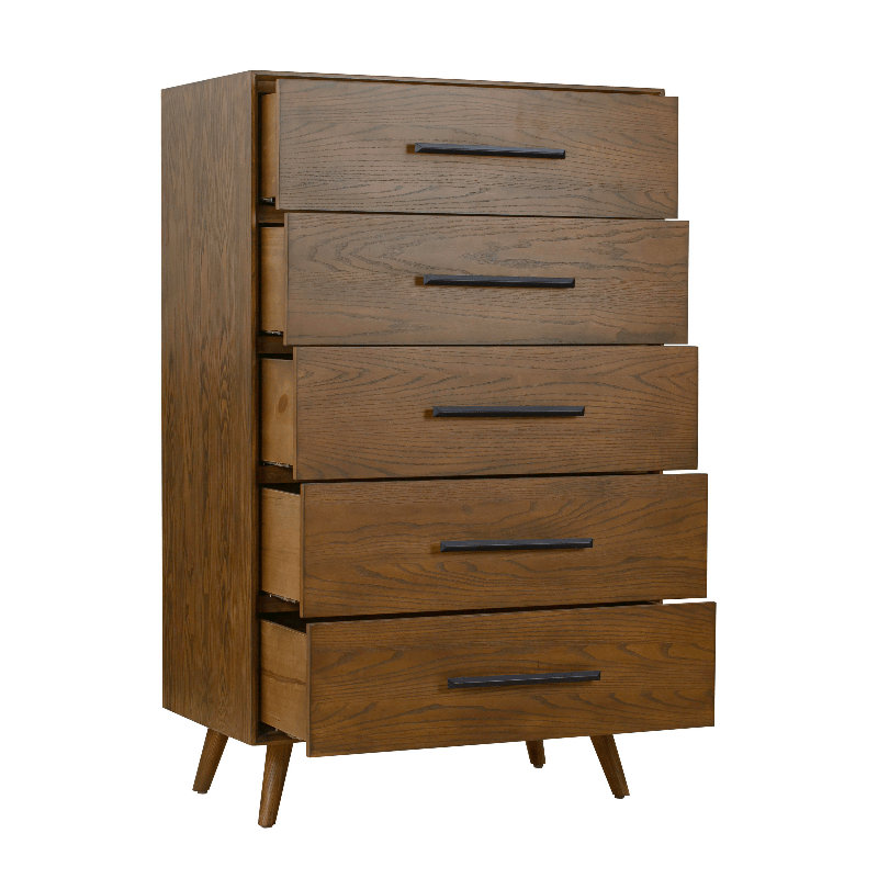 Commode 5 tiroirs Emery Pecan