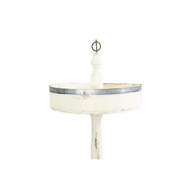 Wood Tiered Stand, Off-White