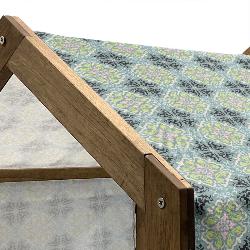 Niche pour chien en bois, H 32,28 po x l 39,37 po x P 28,35 po