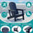 Adirondack Chair Set Of 2,HDPE Adirondack Chair W/Removable Tablelop & Umbrella Hole,All-Weather Wooden Textured Plastic Outdoor Chairs W/Cup Holder For Garden Backyard Pool,Dark Blue-291825439