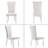 Khameron Metal Side Chair in White