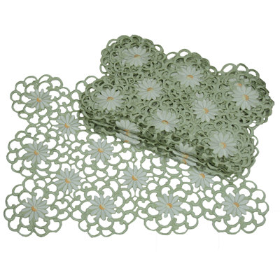 Sherly Polyester Embroidered Rectangle Placemat
