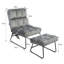 Cygnus 61cm Wide Velvet Ergonomic Recliner with Massager