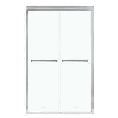 Cabine de douche coulissante demi-cadre l 48 po x H 76 po