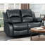 Lowell 157cm Faux Leather Reclining Loveseat-784205578-767256540