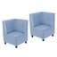 Chaises de coin modulaires Kid Comfort, paquet de 2, bleu poudre-124164505