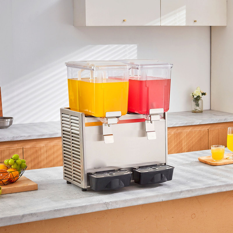 Distributeur de boissons en acier inoxydable, 13,6 pte