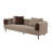 Plume - Modern Brown Fabric Sofa