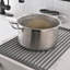 Robinet de cuisine de purificateur d'eau potable avec support de séchage pour vaisselle, robinet d'évier de cuisine rétractable (noir mat)