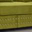 Design Living Room Sofa Square Armrest With Silver Nails Decoration Upholstered Velvet Loveseat