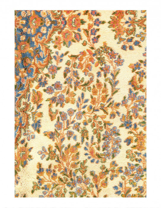 Ivory Semi-Antique Persian Kerman 6'X9'2"