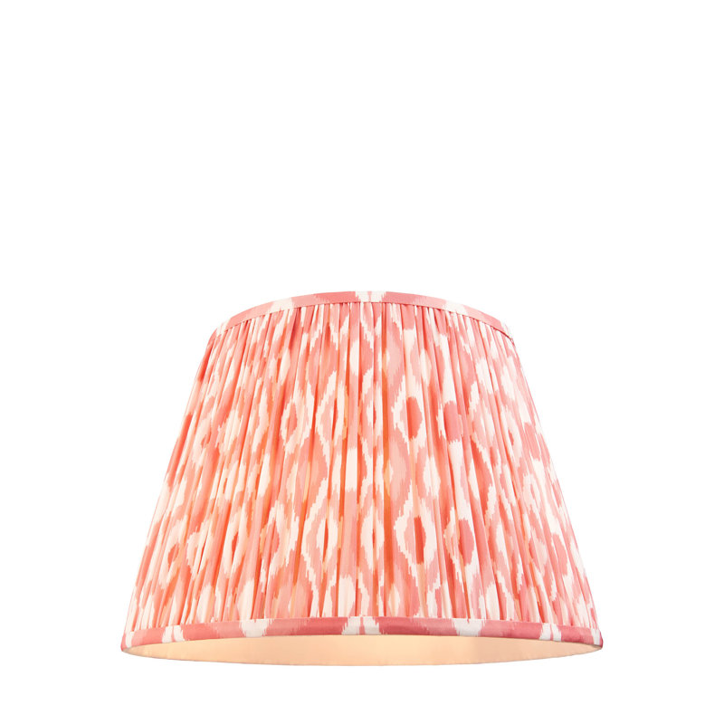 Ikat Lamp Shade, Orange, 27.5cm H x 28cm W x 40cm D