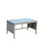Table basse d'extérieur 1 table basse avec verre trempé transparent-460390927