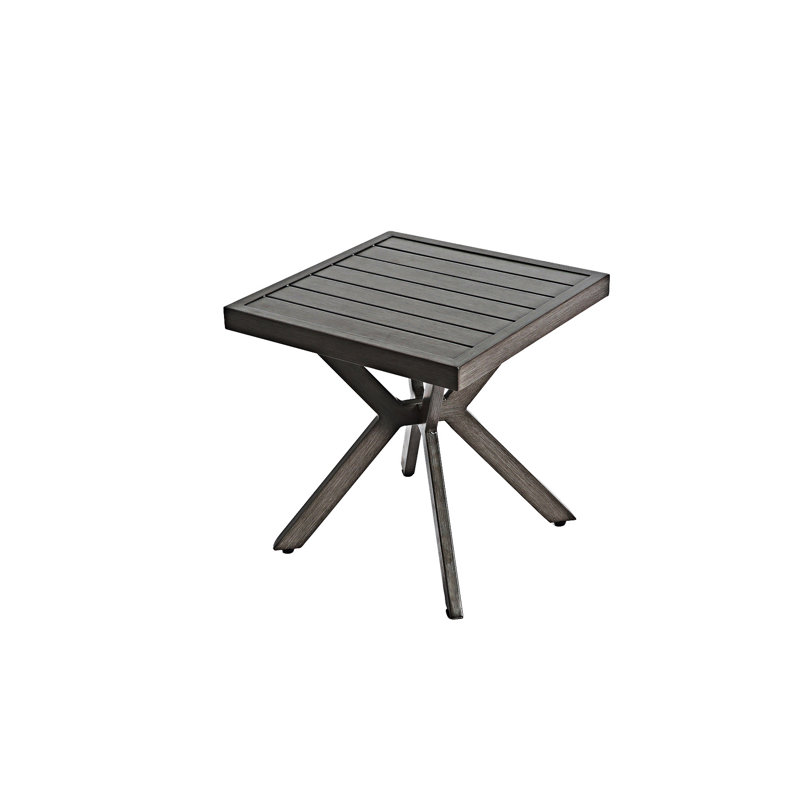 Table en aluminium coulé