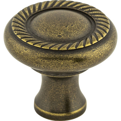 Swirl Cut 1 1/4" Diameter Round Knob