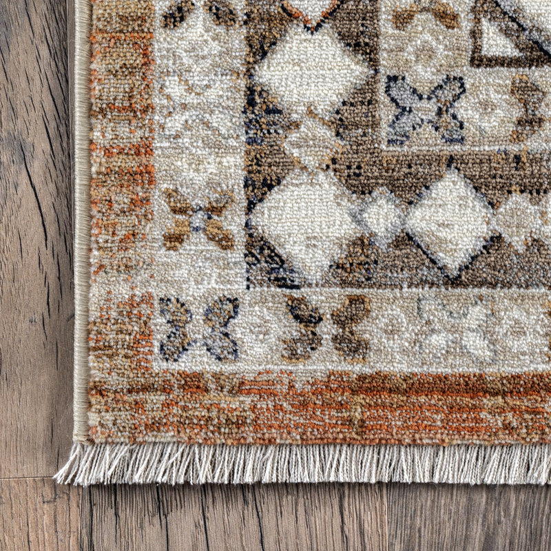 Amiaha Oriental Rust Area Rug, Rectangle 8' x 10'6"