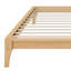 Base de lit plateforme en bois avec support en lattes de bois-118028176