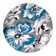 Rooshi Moroccan Blue/Gray/Ivory Area Rug