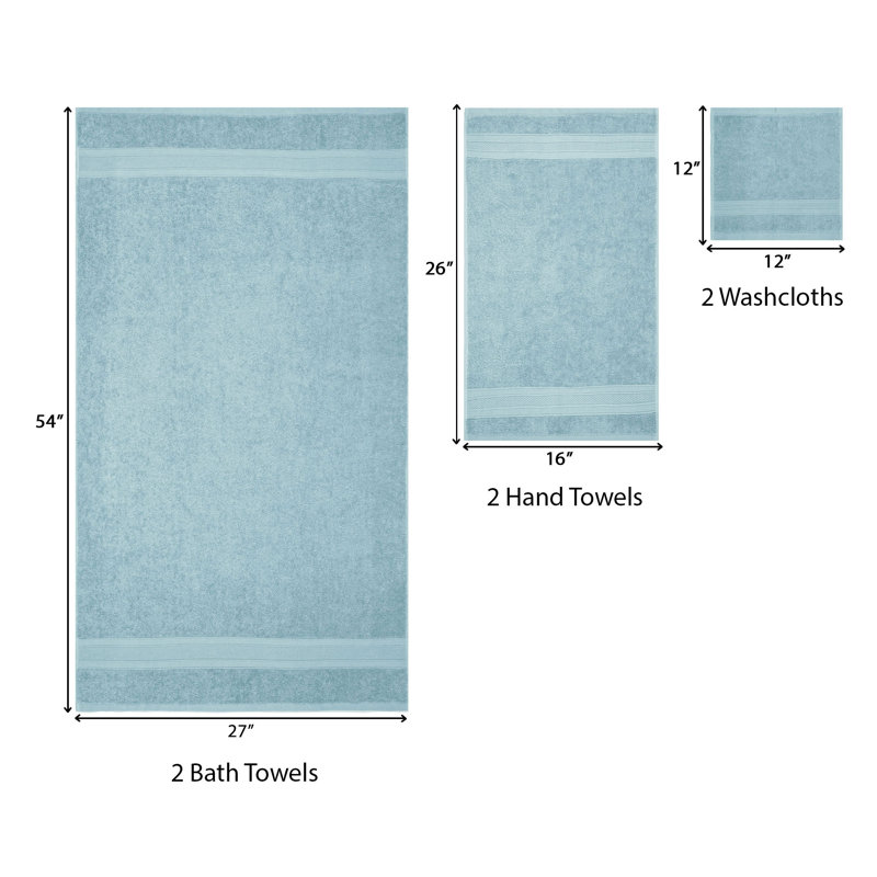 Soft Comfort 6 PC Set, Nile Blue